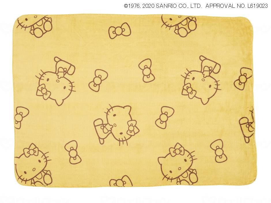 ひざ掛け(ハローキティ) イエロー小 ２枚 - 株式会社介護用品愛ショップ